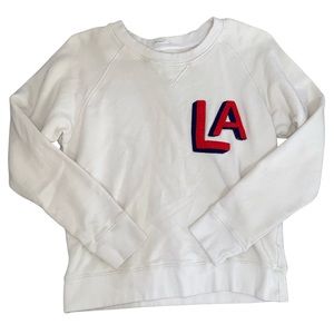 vintage looking LA crewneck by the brand MOTHER